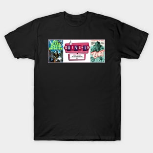 Drive-In Double Feature - Giant Spider Invasion & Zaat T-Shirt